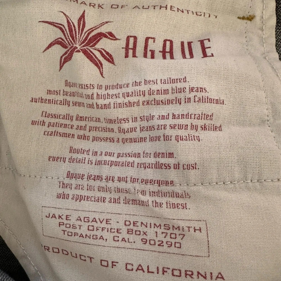 Jake Agave Men’s Mid-Rise Relaxed Straight Waterman Denim Jeans - Picture 13 of 16